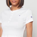 Champion Women's Crop Slim Rib T-Shirt - White - XS