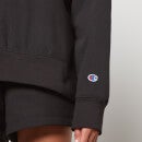 Champion Women's Oversized Small Logo Sweatshirt - Black - XS
