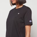 Champion Women's Regular Small Logo T-Shirt - Black - XS