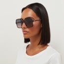 Chloé Women's Square Frame Sunglasses - Grey/Blue