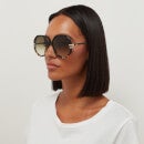 Chloé Women's Oversized Sunglasses - Black/Green