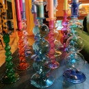 anna + nina Lavender Bubble Glass Candle Holder