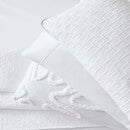 Ted Baker T Quilted Cushion - 60x40cm - White