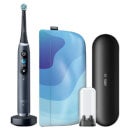 Oral-B iO9 Black Limited Edition Electric Toothbrush with Charging Travel Case, Magnetic Pouch & Toothbrush Heads Bundle - Black