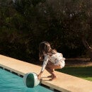 Liewood Girls' Sille Swim Jumpsuit - Sea Creature/Sandy Mix - 9-12 months