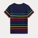 Ralph Lauren Boys Short Sleeve Stripe T-Shirt - Newport Navy Multi - 4 Years