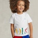 Ralph Lauren Boys Short Sleeve Multi Logo T-Shirt - White - 4 Years