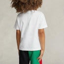 Ralph Lauren Boys Short Sleeve Multi Logo T-Shirt - White - 4 Years