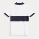 Ralph Lauren Boys Short Sleeve Pony Logo Polo Shirt - White Multi - 4 Years