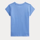 Ralph Lauren Girls Bear T-Shirt - Harbor Island Blue - 4 Years