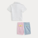Ralph Lauren Baby T-Shirt and Shorts Set - White - 6-9 months