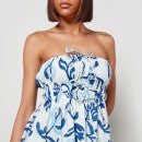 Faithfull The Brand Women's Palmira Mini Dress - Ensola Floral Print/Blue - S