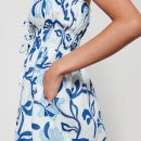 Faithfull The Brand Women's Palmira Mini Dress - Ensola Floral Print/Blue - S