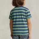 Polo Ralph Lauren Boys' Striped Small Logo T-Shirt - Outback Green/Light Navy