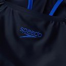 Women's Hyperboom Placement Racerback Swimsuit Black/Blue
