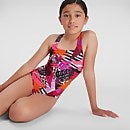 Girls' Allover Medalist Swimsuit Navy/Pink