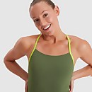 Bañador anudado a la espalda para mujer, verde
