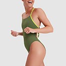 Bañador anudado a la espalda para mujer, verde