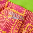 Damen Allover Tie-Back Badeanzug Pink/Gelb