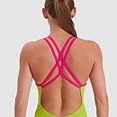 Damen Starback Badeanzug Grün/Pink