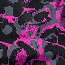 Damen Evie Printed Tankini Schwarz/Pink