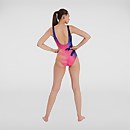 Women's Digital U-Back Swimsuit Blue/Pink
