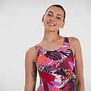 Women's Allover U-Back Swimsuit Navy/Pink