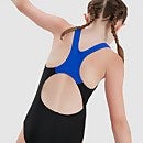 Girls' Digital Placement Splashback Swimsuit Black/Blue