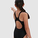 Girls' Placement Muscleback Swimsuit Black/Pink