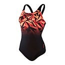 Women's Hyperboom Placement Muscleback Swimsuit Black/Red