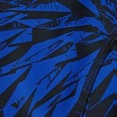 Bañador Recordbreaker con panel para mujer, negro/azul