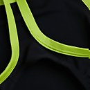 Mädchen Placement Thinstrap Muscleback Badeanzug Schwarz/Grün