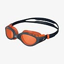 Gafas de natación para adultos Futura Biofuse Flexiseal, azul marino/naranja