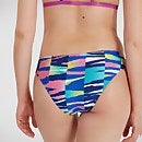 Braguita de bikini Rainbow Ripple de 17 cm para mujer, blanco/azul