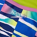 Bañador Rainbow Ripple Freestyler para mujer, blanco/azul