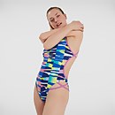 Women's Rainbow Ripple Freestyler Swimsuit White/Blue