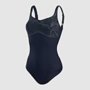 Women's Contourlustre Printed Swimsuit Navy/Grey