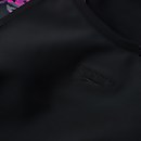 Damen Panel Laneback Badeanzug Schwarz/Pink