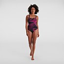 Women's Amberglow Printed Swimsuit Black/Pink