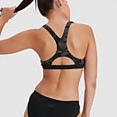 Bikini Hyperboom Rarcerback con espalda deportiva para mujer, Negro/Gris