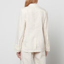 Baum Und Pferdgarten Women's Britta Jacket - White Crème Stripe - EU 34/UK 6