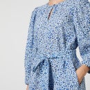 Baum Und Pferdgarten Women's Aiki Mini Dress - Light Blu Leo - EU 34/UK 6