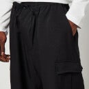 Y-3 Men's Classic Sport Uniform Cuffed Cargo Pants - Black - XXL