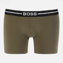BOSS Bodywear Men's 3-Pack Boxer Briefs - Black/Navy/Khaki - S