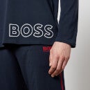 BOSS Bodywear Men's Identity Hooded Long Sleeve Top - Dark Blue - S