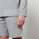 BOSS Bodywear Men's Identity Hooded Long Sleeve Top - Medium Grey - S