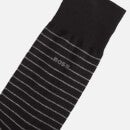 BOSS Bodywear Men's 2-Pack Stripe Socks - Black