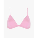 Les Girls Les Boys Track Triangle Bikini Top Bubblegum Pink