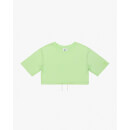 Les Girls Les Boys Cotton Crop Drawstring T-Shirt Paradise Green