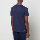 Lacoste Men's Large Croc T-Shirt - Navy Blue/Clover Green - 3/S